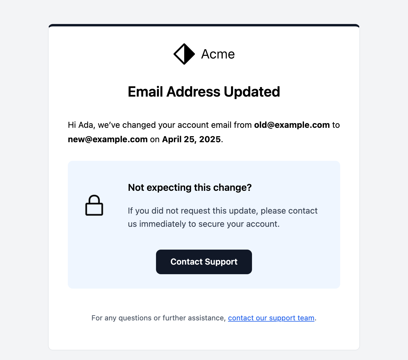 Email Change